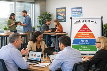 AI Training with a business employee team