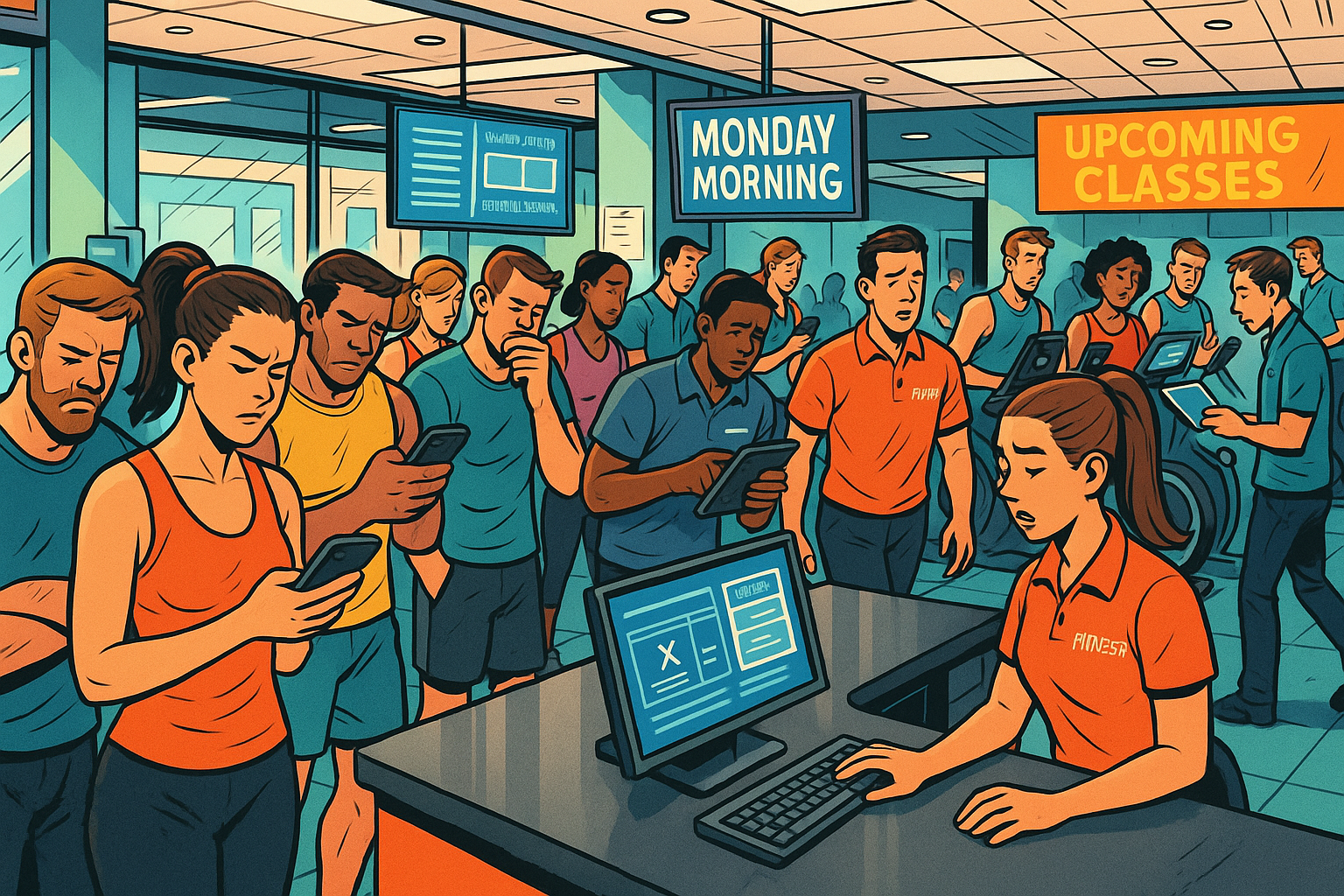 Fitness Center not having a technology partner so everyone is frustrated
