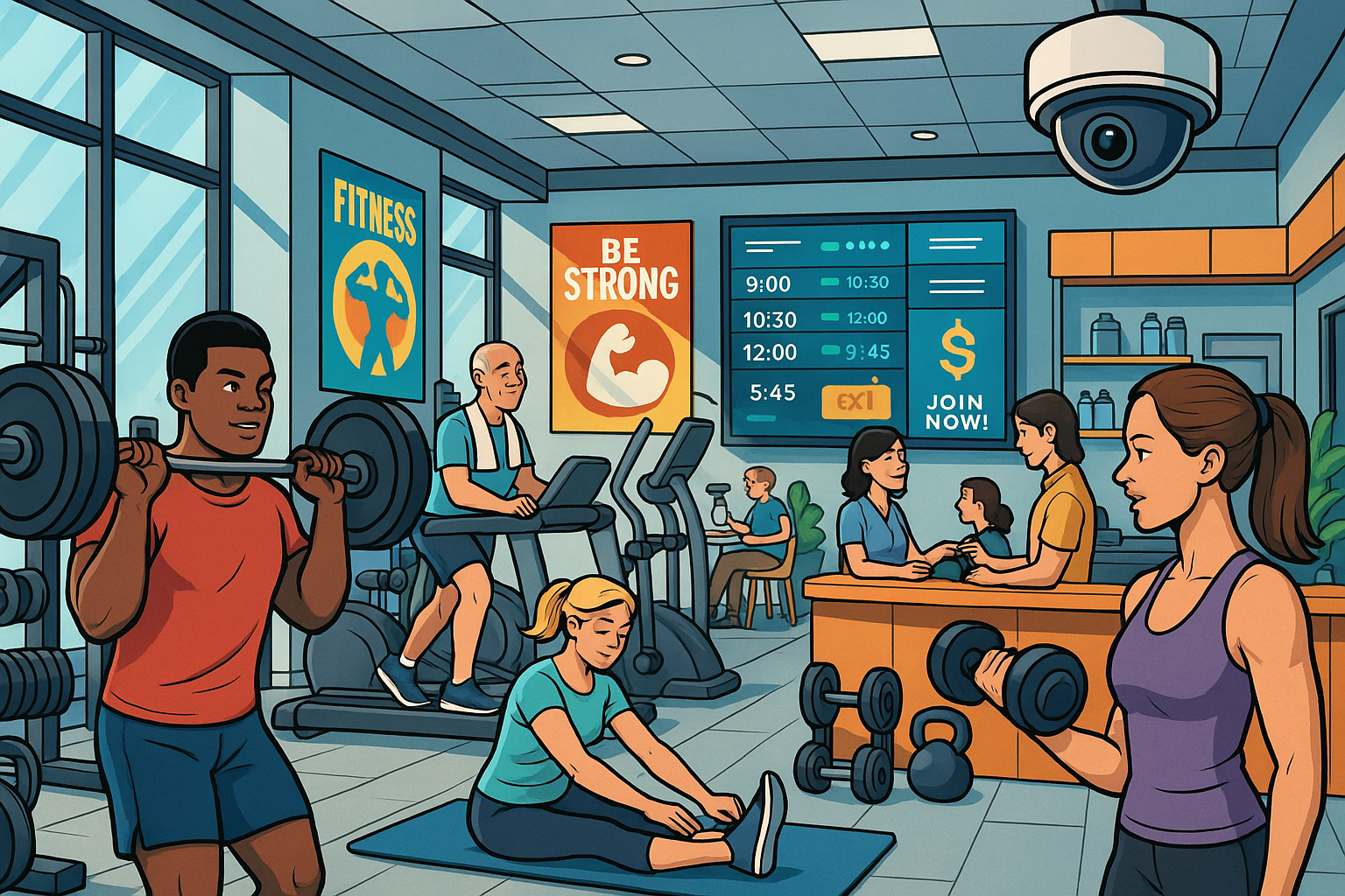 Fitness Center with Cyber Security Protection thanks to Sentry