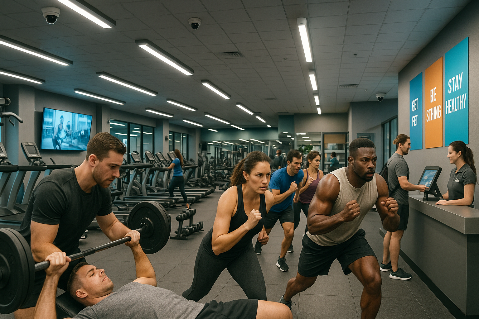 Fitness center being kept safe and secure by Sentry Technology Solutions