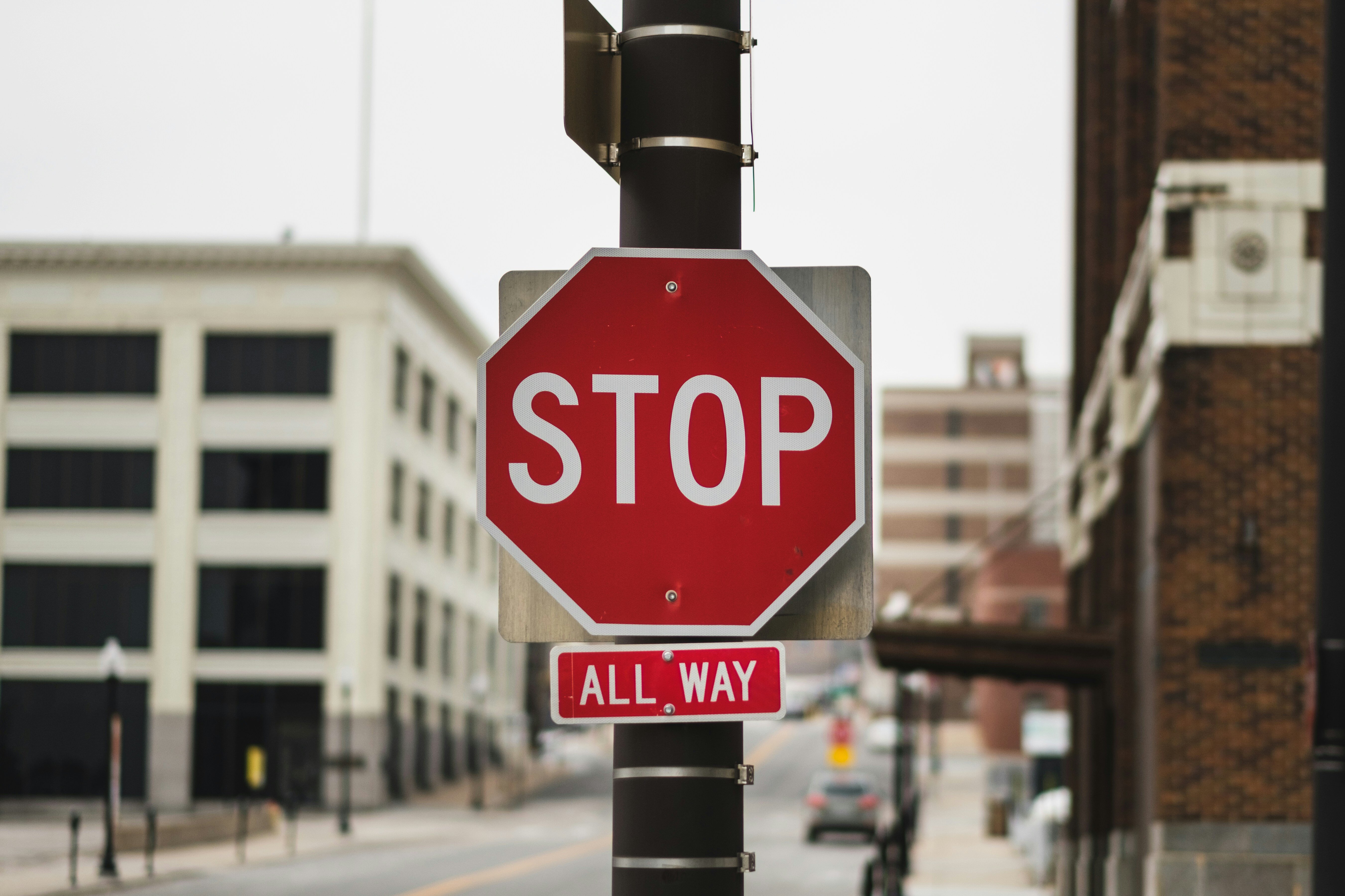 Stop sign to remind business leaders to stop apologizing for AI