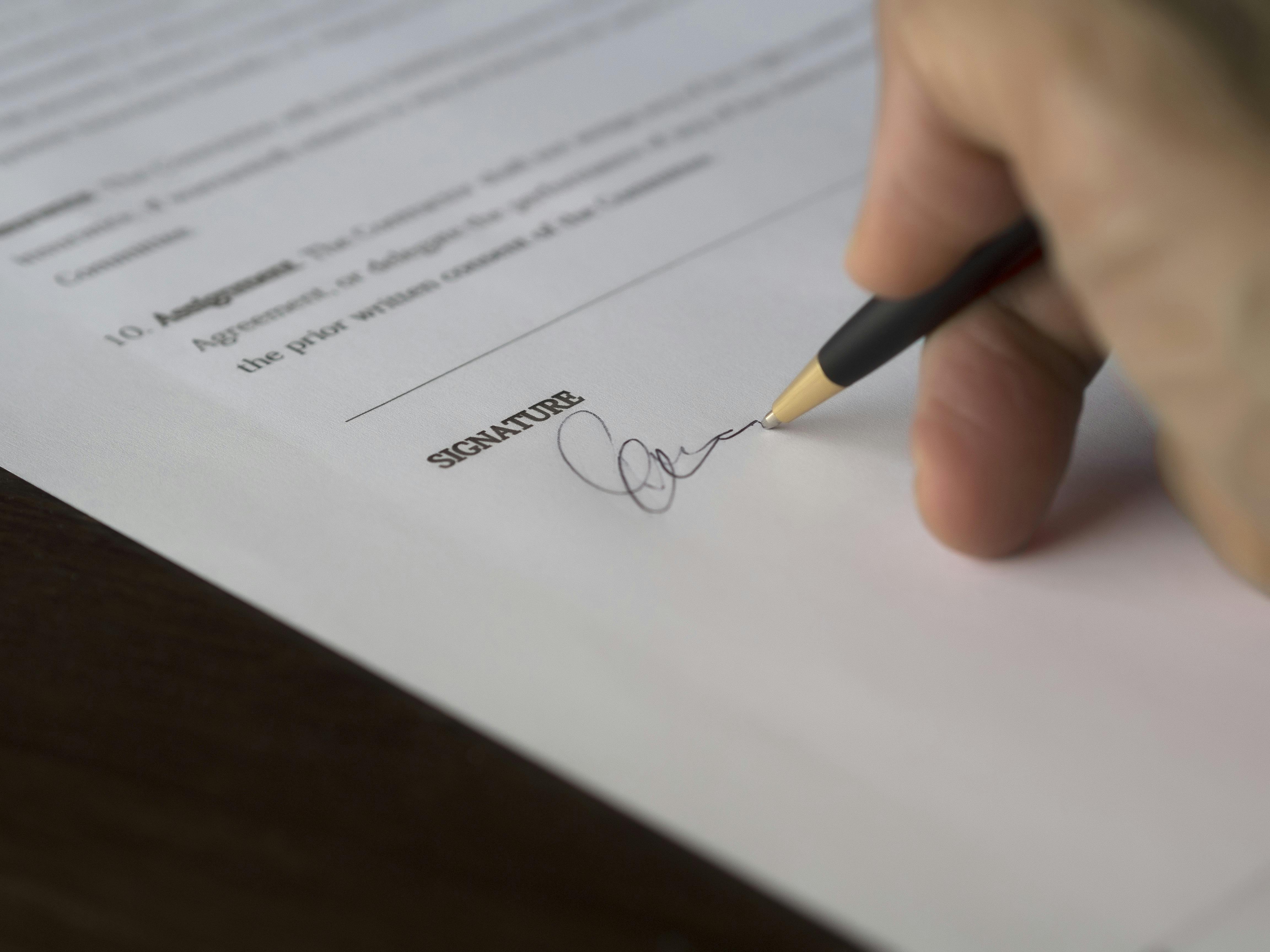 Signing a deal with proper IT